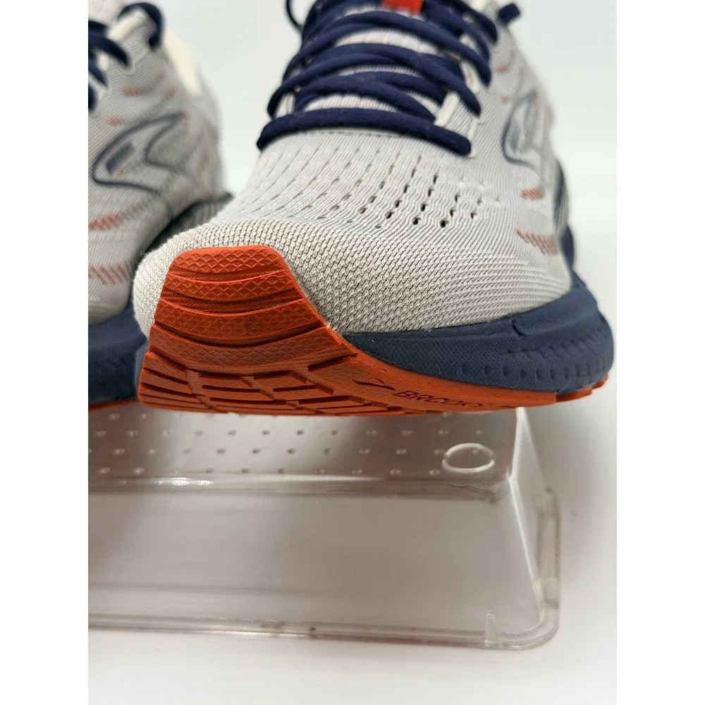 Brooks Glycerin GTS 19 Mens 12.5 D Running Shoes Gray Navy Orange 110357